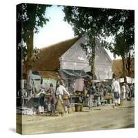 Wonokromo (Island of Java, Indonesia), the Market, around 1900-Leon, Levy et Fils-Stretched Canvas