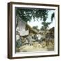 Wonokromo (Island of Java, Indonesia), the Market, around 1900-Leon, Levy et Fils-Framed Photographic Print