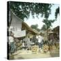 Wonokromo (Island of Java, Indonesia), the Market, around 1900-Leon, Levy et Fils-Stretched Canvas