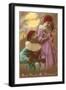 Wont You Be My Valentine? Child Clowns-null-Framed Art Print