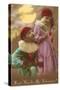 Wont You Be My Valentine? Child Clowns-null-Stretched Canvas