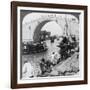 Woo Men Bridge and Grand Imperial Canal, Soo-Chow (Suzho), China, 1900-Underwood & Underwood-Framed Photographic Print