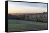 Wooburn Town at Dusk, Wooburn Green, High Wycombe, Buckinghamshire, England, United Kingdom, Europe-Charlie Harding-Framed Stretched Canvas