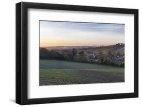 Wooburn Town at Dusk, Wooburn Green, High Wycombe, Buckinghamshire, England, United Kingdom, Europe-Charlie Harding-Framed Photographic Print