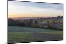 Wooburn Town at Dusk, Wooburn Green, High Wycombe, Buckinghamshire, England, United Kingdom, Europe-Charlie Harding-Mounted Photographic Print