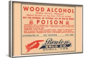 Wood Alcohol - Poison-null-Framed Art Print