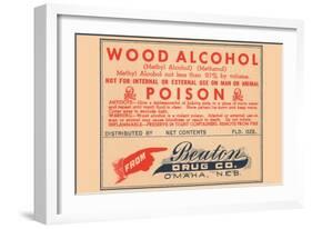 Wood Alcohol - Poison-null-Framed Art Print