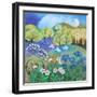 Wood Anemones, 2021 (Acrylics on Canvas)-Lisa Graa Jensen-Framed Giclee Print