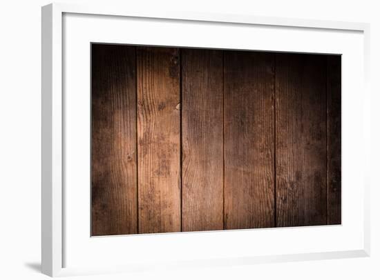 Wood Backgorund-oksix-Framed Photographic Print