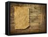 Wood Background Wild West Style-Hannuviitanen-Framed Stretched Canvas