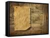 Wood Background Wild West Style-Hannuviitanen-Framed Stretched Canvas