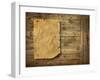 Wood Background Wild West Style-Hannuviitanen-Framed Photographic Print