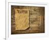 Wood Background Wild West Style-Hannuviitanen-Framed Photographic Print