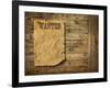 Wood Background Wild West Style-Hannuviitanen-Framed Photographic Print