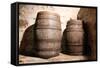 Wood Barrel-trotalo-Framed Stretched Canvas