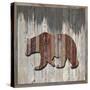 Wood Bear, 2024-Tim Ashwood-Stretched Canvas