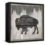 Wood Bison, 2024-Tim Ashwood-Framed Stretched Canvas