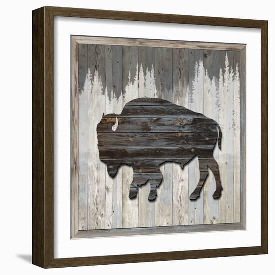 Wood Bison, 2024-Tim Ashwood-Framed Art Print