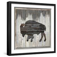 Wood Bison, 2024-Tim Ashwood-Framed Art Print