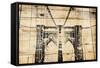 Wood Bridge-Jace Grey-Framed Stretched Canvas