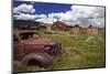 Wood Buildings and Old Car, Bodie State Historic Park, California, USA-Jaynes Gallery-Mounted Photographic Print