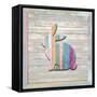 Wood Bunny, 2024-Tim Ashwood-Framed Stretched Canvas