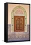 Wood Carving and Stucco Work in a Window-Mauricio Abreu-Framed Stretched Canvas