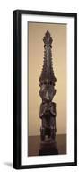 Wood Carving Depicting Ancestor from Nias Island, Indonesia, Indonesian Civilization-null-Framed Photographic Print