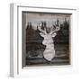 Wood Deer, 2024-Tim Ashwood-Framed Art Print