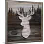 Wood Deer, 2024-Tim Ashwood-Mounted Art Print