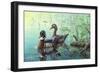 Wood Ducks-Jeff Tift-Framed Giclee Print