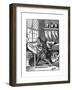 Wood Engraver, 16th Century-Jost Amman-Framed Giclee Print