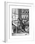 Wood Engraver, 16th Century-Jost Amman-Framed Giclee Print