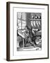 Wood Engraver, 16th Century-Jost Amman-Framed Giclee Print