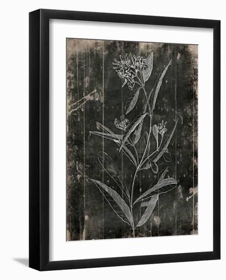 Wood Floral-Jace Grey-Framed Art Print