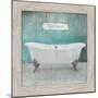 Wood Framed Aqua Bath-Victoria Brown-Mounted Art Print