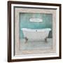 Wood Framed Aqua Bath-Victoria Brown-Framed Art Print