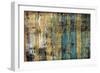 Wood Gold Blue-Milli Villa-Framed Art Print