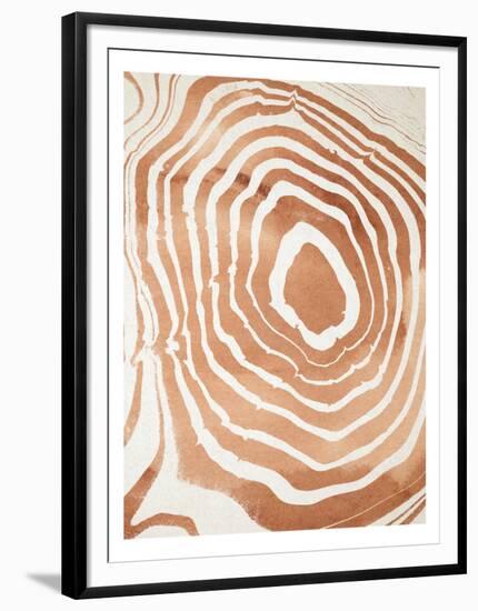 Wood Grain Suminagashi III-Annie Warren-Framed Art Print