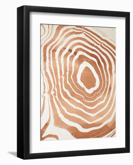 Wood Grain Suminagashi III-Annie Warren-Framed Art Print