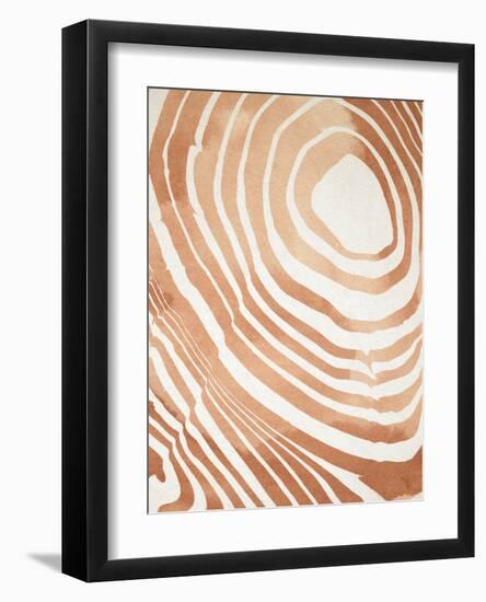 Wood Grain Suminagashi IV-Annie Warren-Framed Art Print