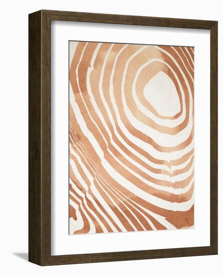 Wood Grain Suminagashi IV-Annie Warren-Framed Art Print