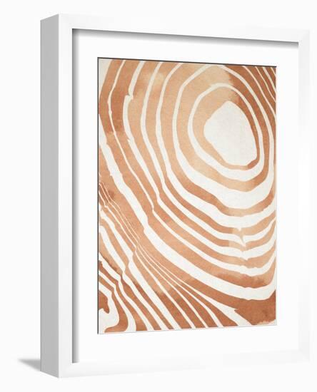 Wood Grain Suminagashi IV-Annie Warren-Framed Art Print