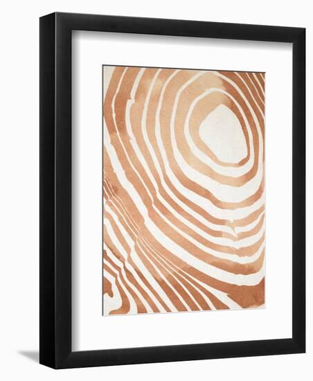 Wood Grain Suminagashi IV-Annie Warren-Framed Art Print