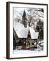 Wood House Snowy Winter in Central Park New York City-Philippe Hugonnard-Framed Photographic Print