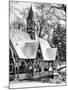 Wood House Snowy Winter in Central Park New York City-Philippe Hugonnard-Mounted Photographic Print