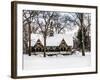 Wood House Snowy Winter in Central Park New York City-Philippe Hugonnard-Framed Photographic Print