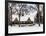 Wood House Snowy Winter in Central Park New York City-Philippe Hugonnard-Framed Photographic Print