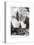 Wood House Snowy Winter in Central Park New York City-Philippe Hugonnard-Stretched Canvas