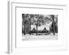 Wood House Snowy Winter in Central Park New York City-Philippe Hugonnard-Framed Art Print